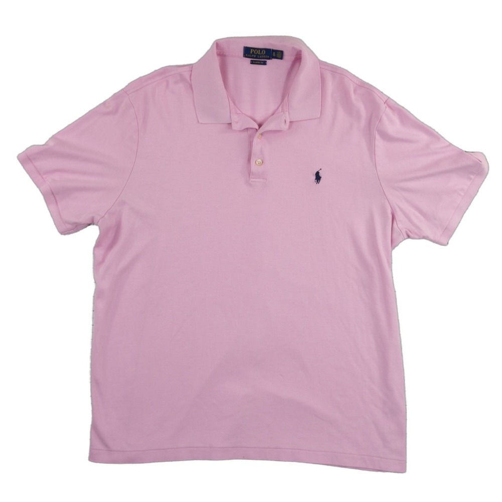 Polo Ralph Lauren Polo Shirt Men's Size XL Pink Classic Fit 100% Cotton